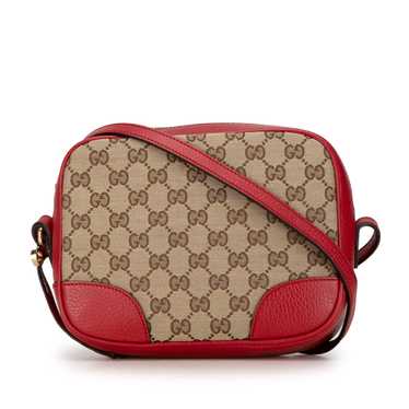 Brown Gucci GG Canvas Bree Crossbody