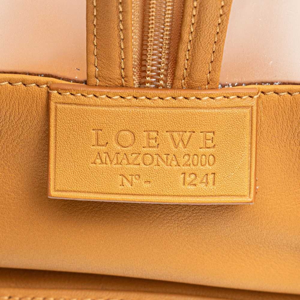 Brown LOEWE Vinyl Amazona 2000 Handbag - image 7