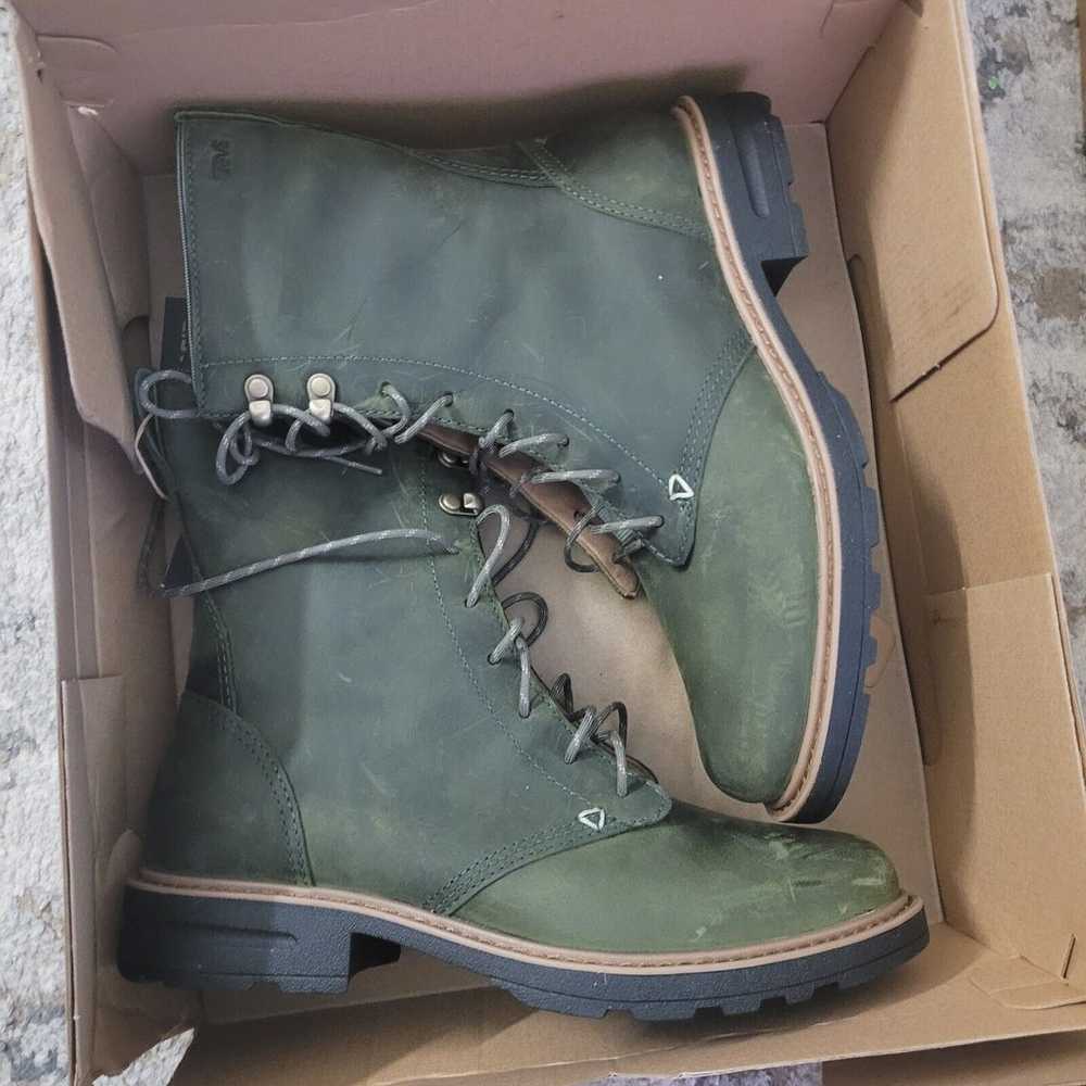 Teva Womens Rowena Lace Up Boot - Olive Green - S… - image 2