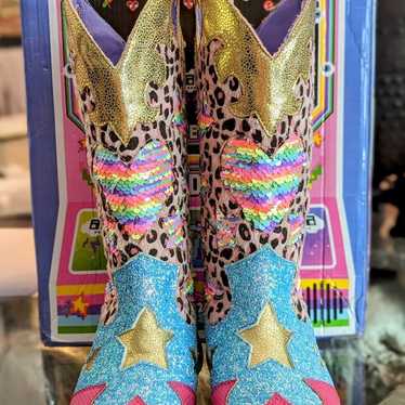 IRREGULAR CHOICE:  HTF CROYDON COWBOY BOOTS EU38 - image 1