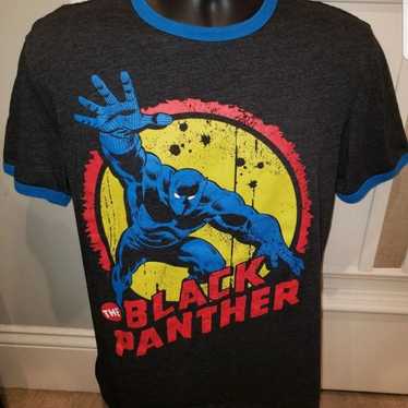 Marvel BLACK PANTHER Men's Ringer Graphic T-Shirt… - image 1