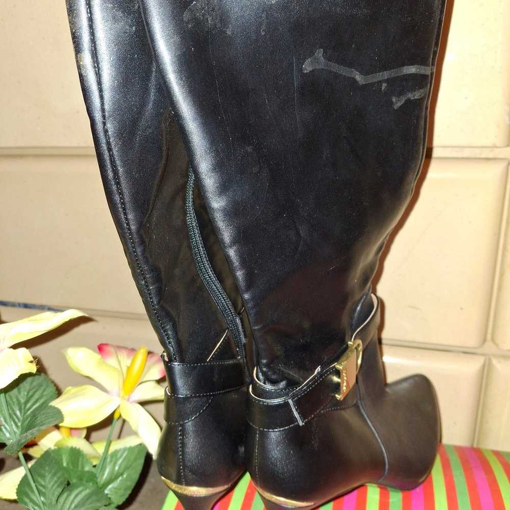 Black Leather Calvin Klein Boots - image 5