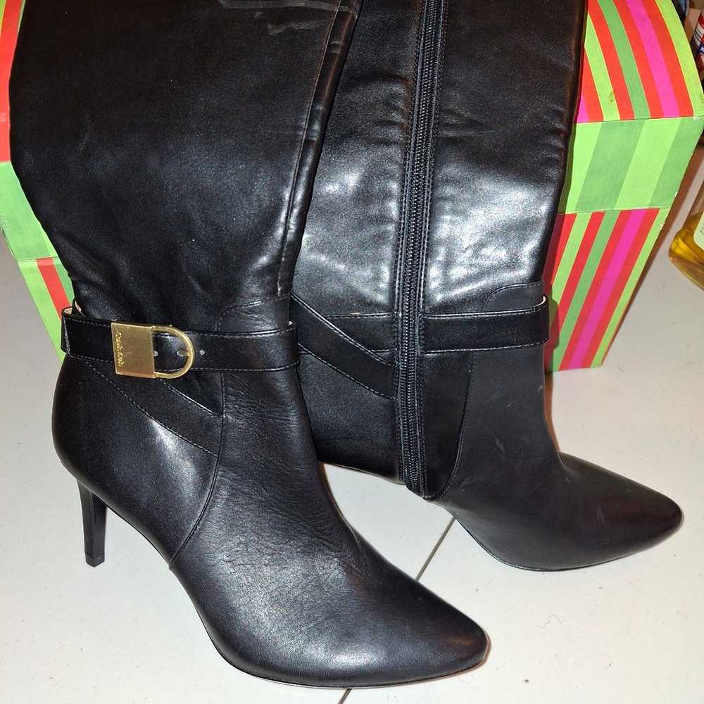 Black Leather Calvin Klein Boots - image 7