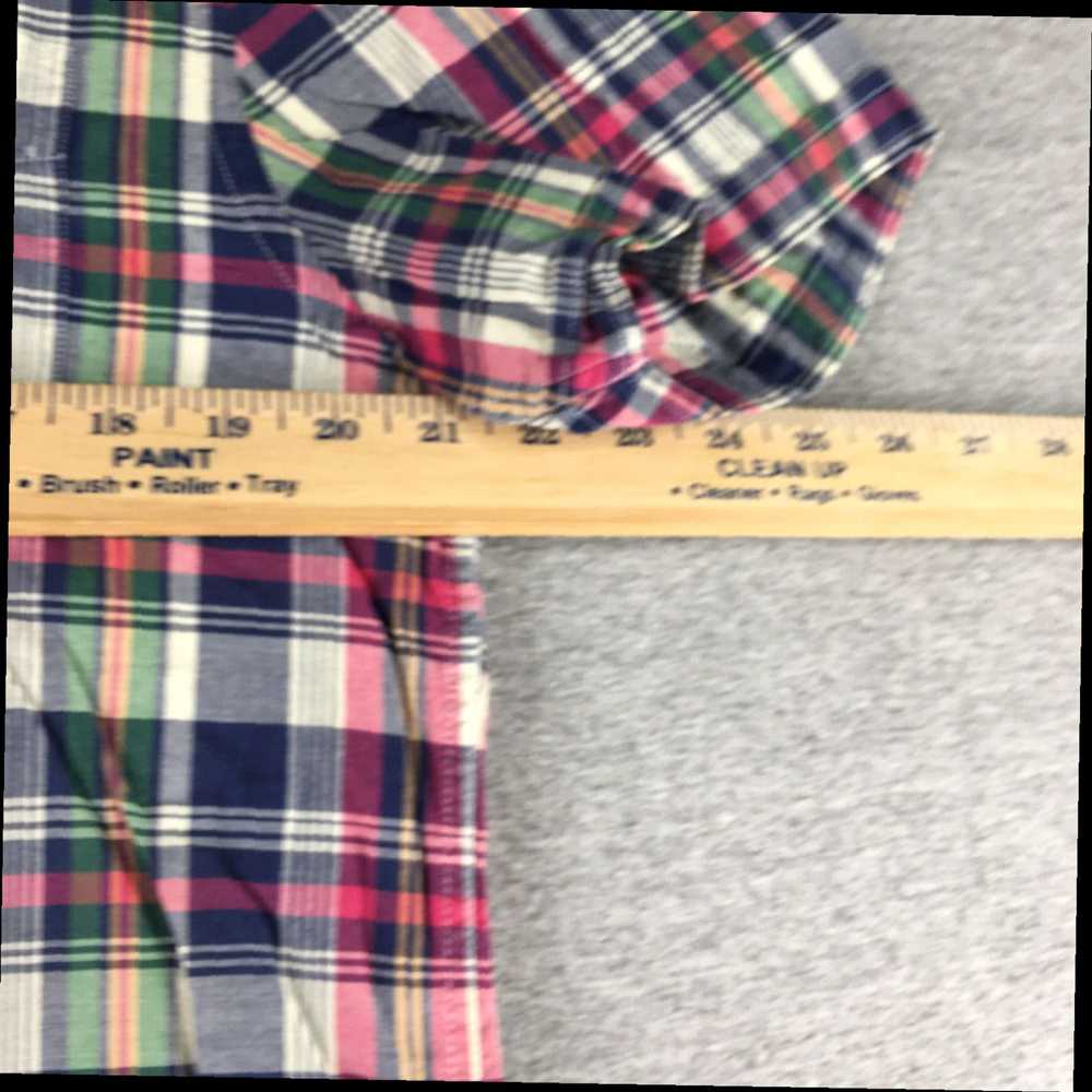 Vintage Classic Button Up Madras Plaid Short Slee… - image 2