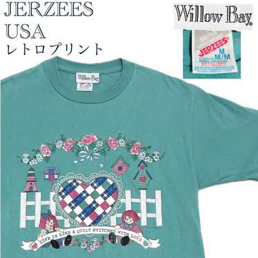 JERZEES USA-made 90s Country Retro Print T-shirt M