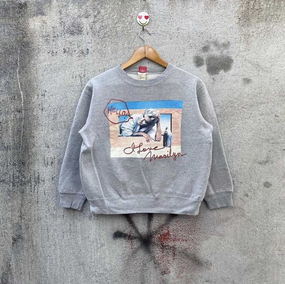 Hypebeast × Streetwear Marilyn manroe sweatshirt … - image 1