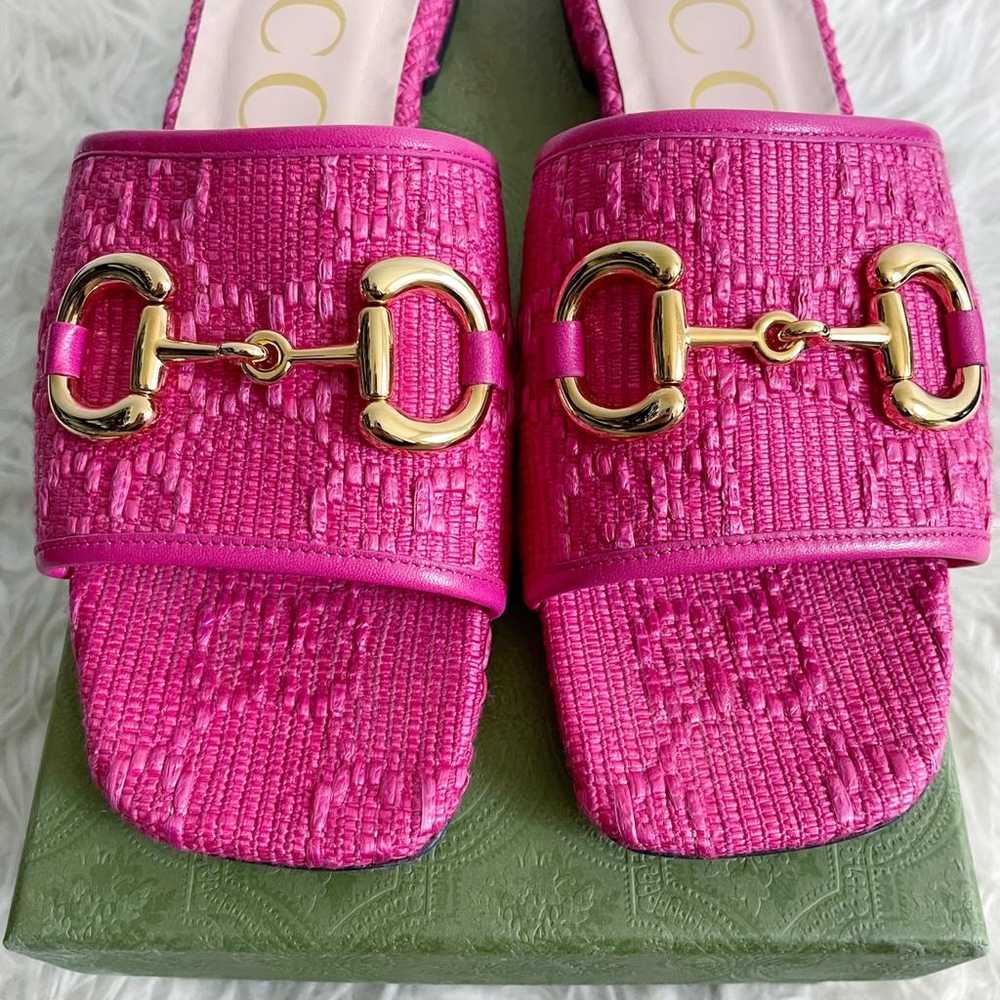 Gucci Marmont leather sandal - image 2