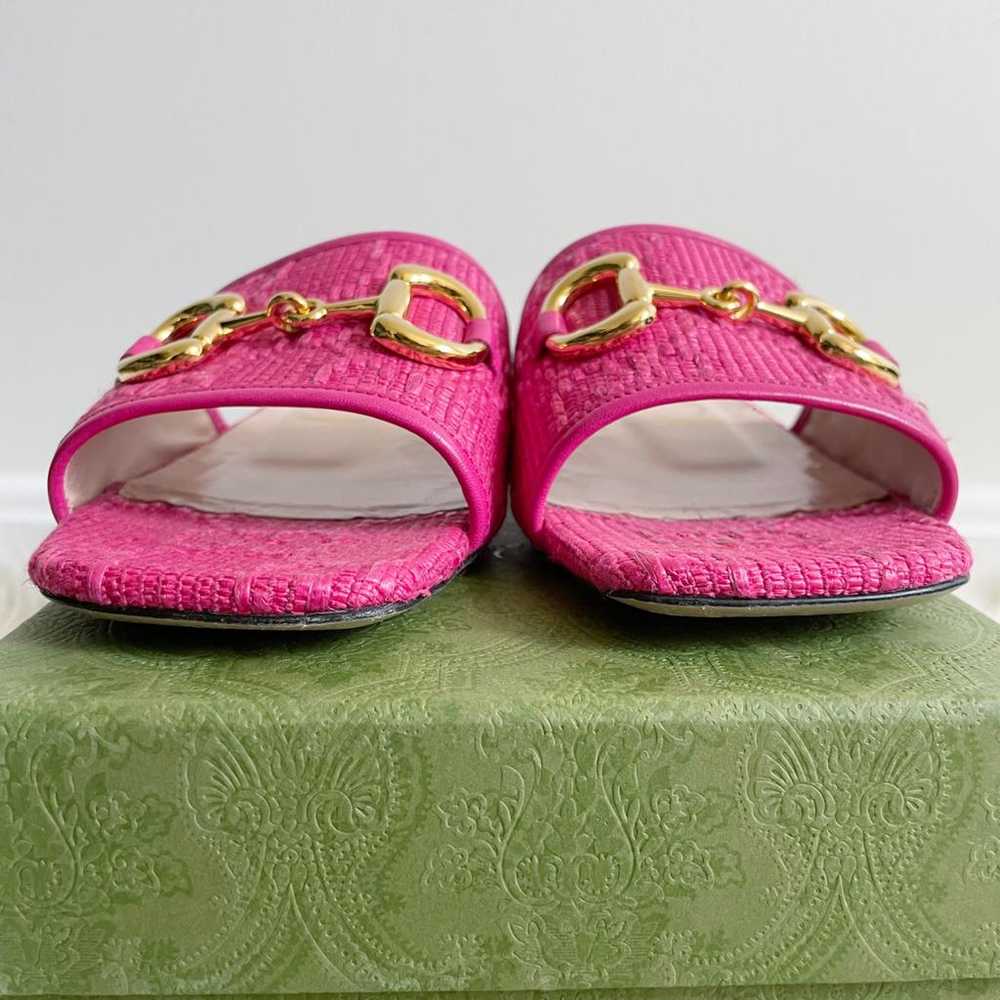 Gucci Marmont leather sandal - image 8