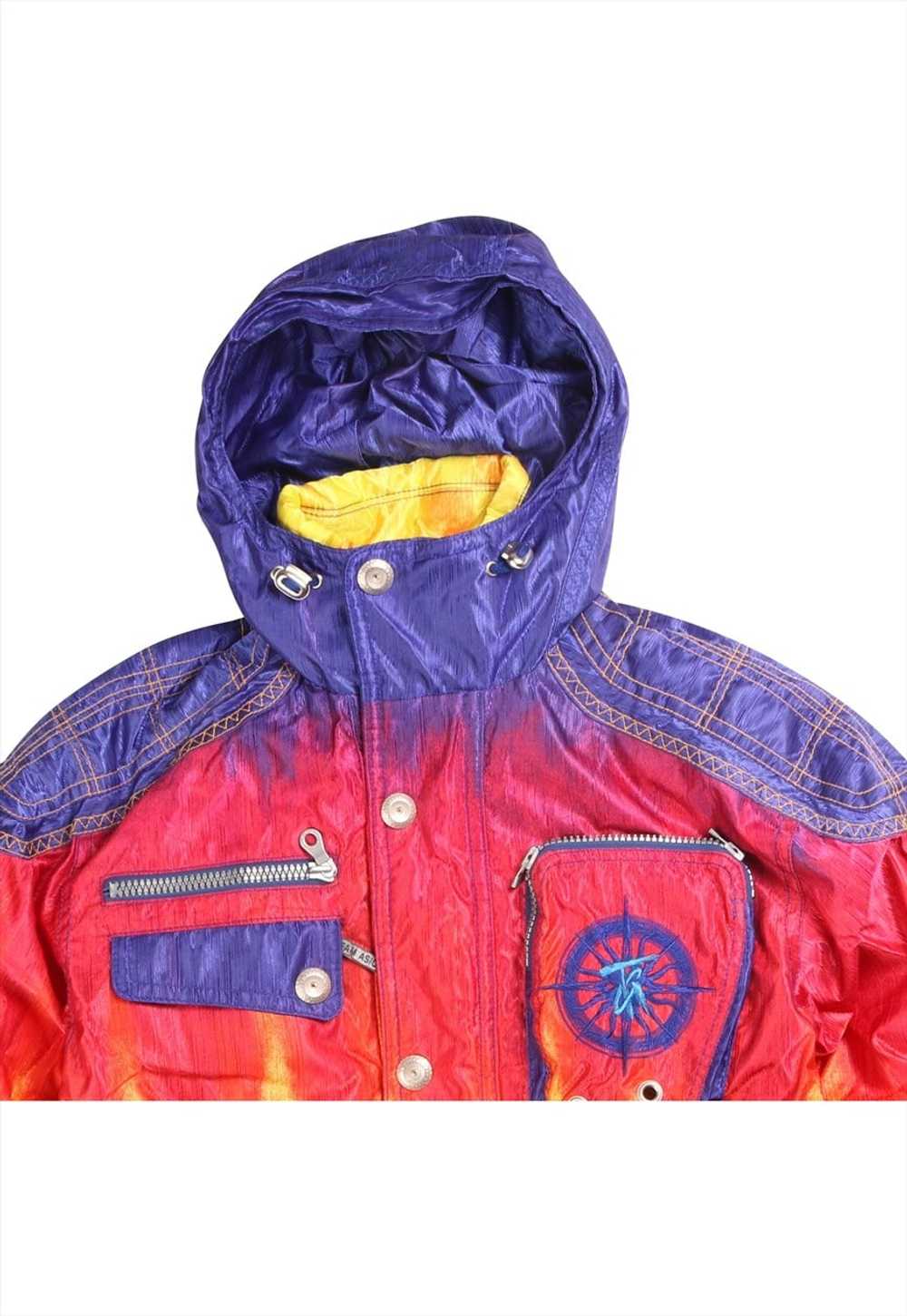 Vintage 90's Asics Puffer Jacket Rare Asics Skiwe… - image 2