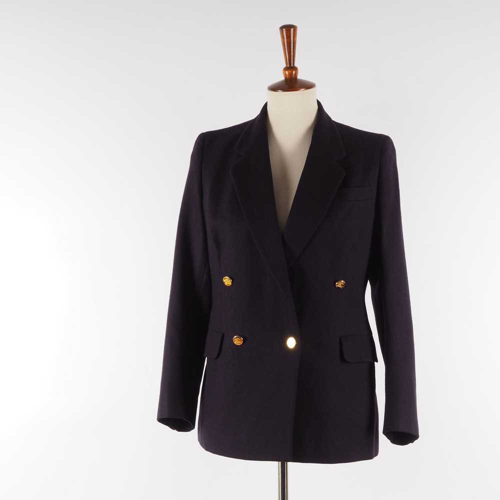 Burberry × Vintage Burberry Vintage Navy Classic … - image 3