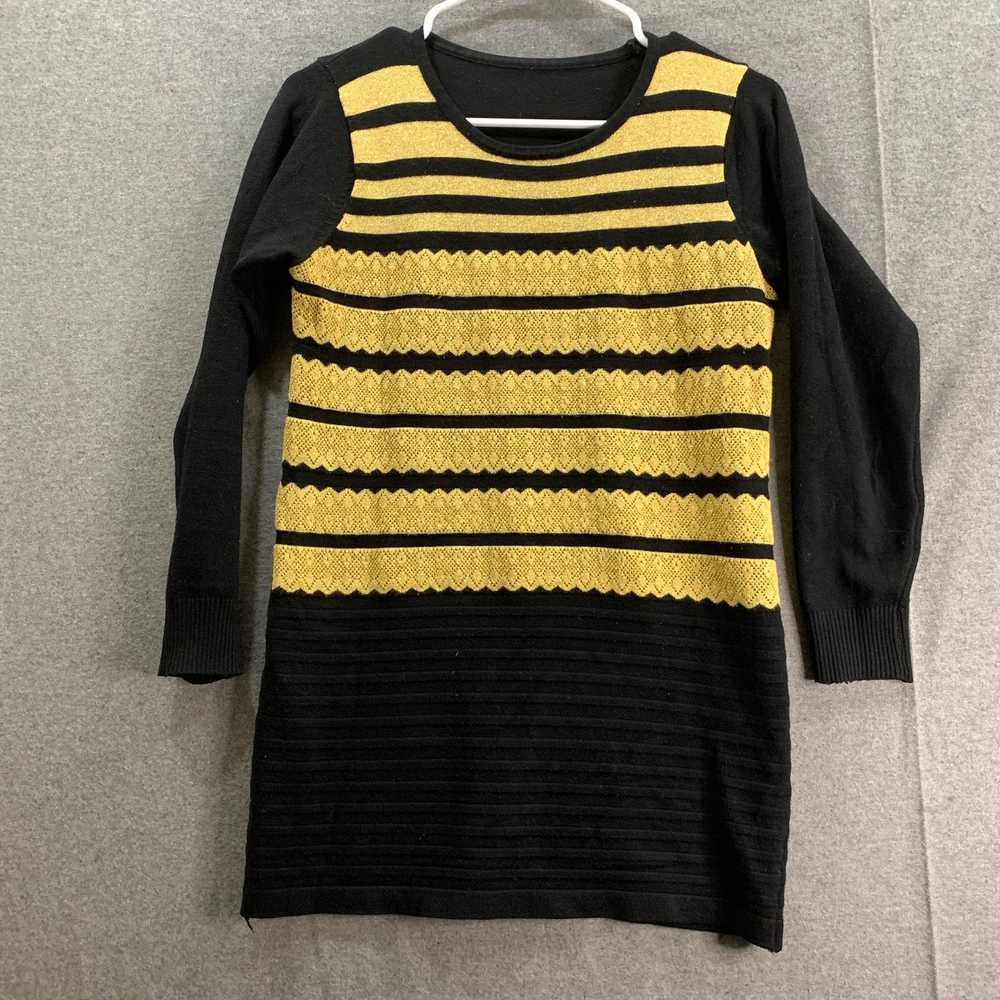 Other Yellow & Black Stripe Shirt Women Large Cas… - image 1