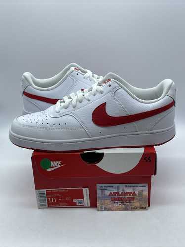 Nike Court vision low white university red