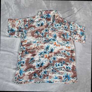 Vintage Authentic Retro Hawaiian Mens Shirt Luxur… - image 1