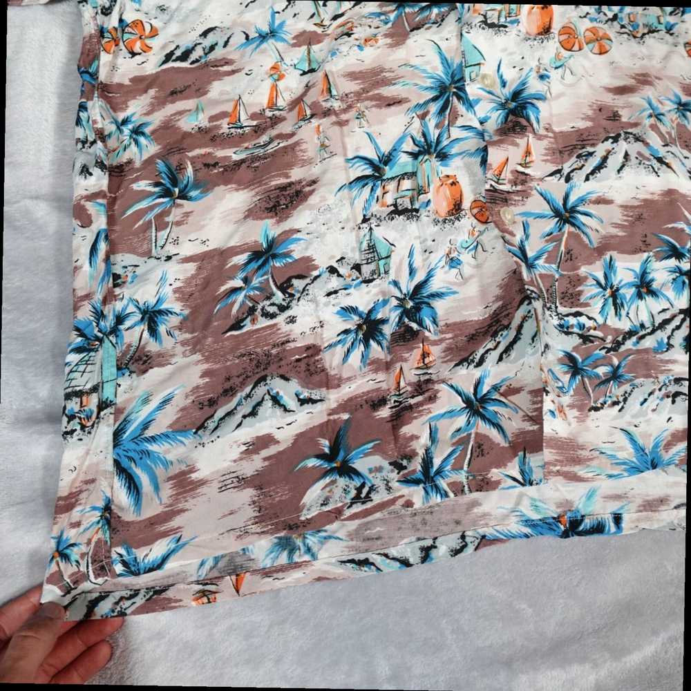 Vintage Authentic Retro Hawaiian Mens Shirt Luxur… - image 4