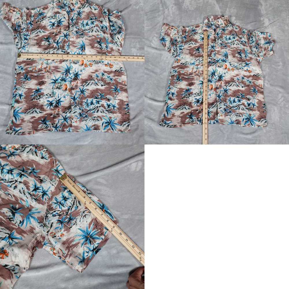 Vintage Authentic Retro Hawaiian Mens Shirt Luxur… - image 8