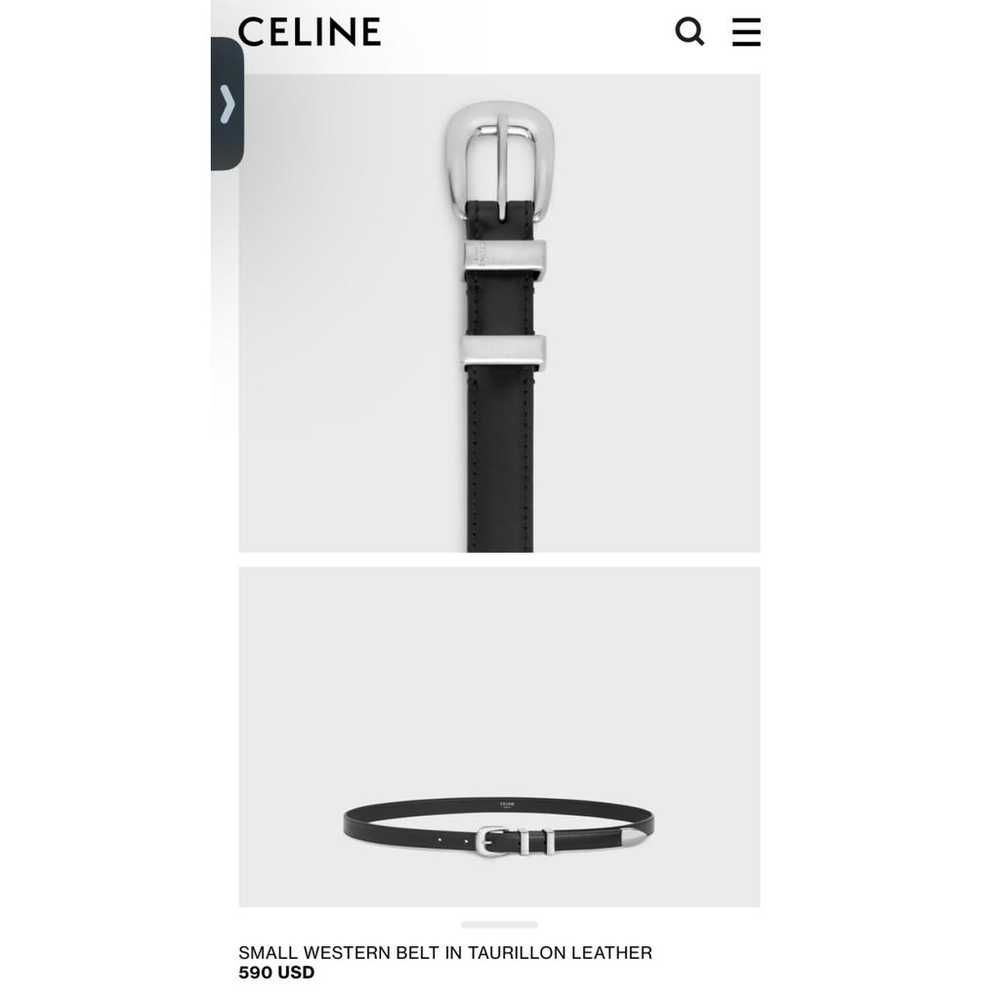 Celine Leather belt - image 3