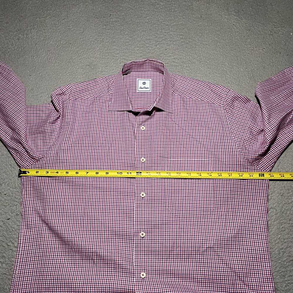 David Donahue Mens Large Plaid Button Up Long Sle… - image 4