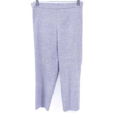 Theory Eco Friendly Gray Sharkskin Linen Crop Pan… - image 1