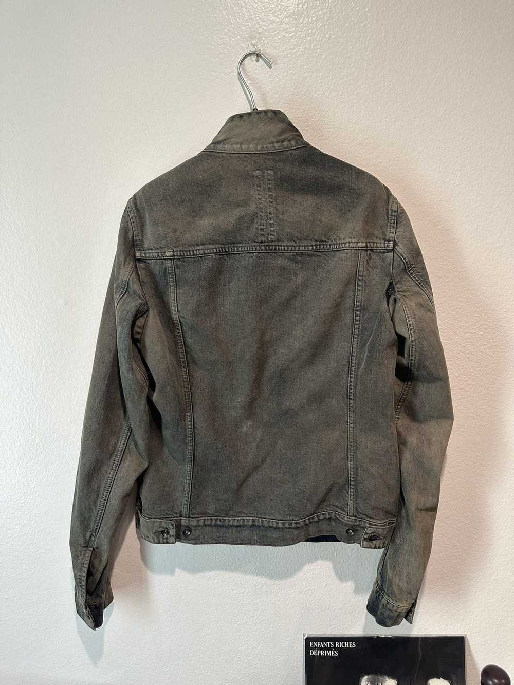 Rick Owens Mineral Medium Wash Slave Denim Jacket… - image 5