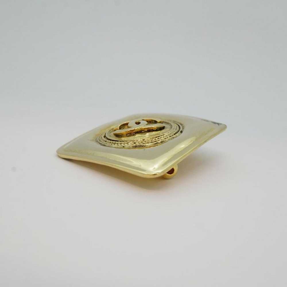 Chanel Chanel Brooch Coco Mark Diamond Shape GP P… - image 3