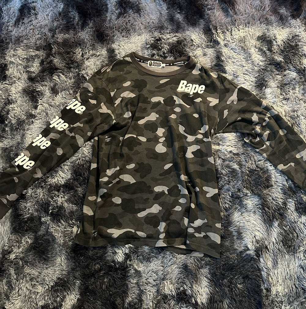 Bape Color Camo L/S Tee - image 1