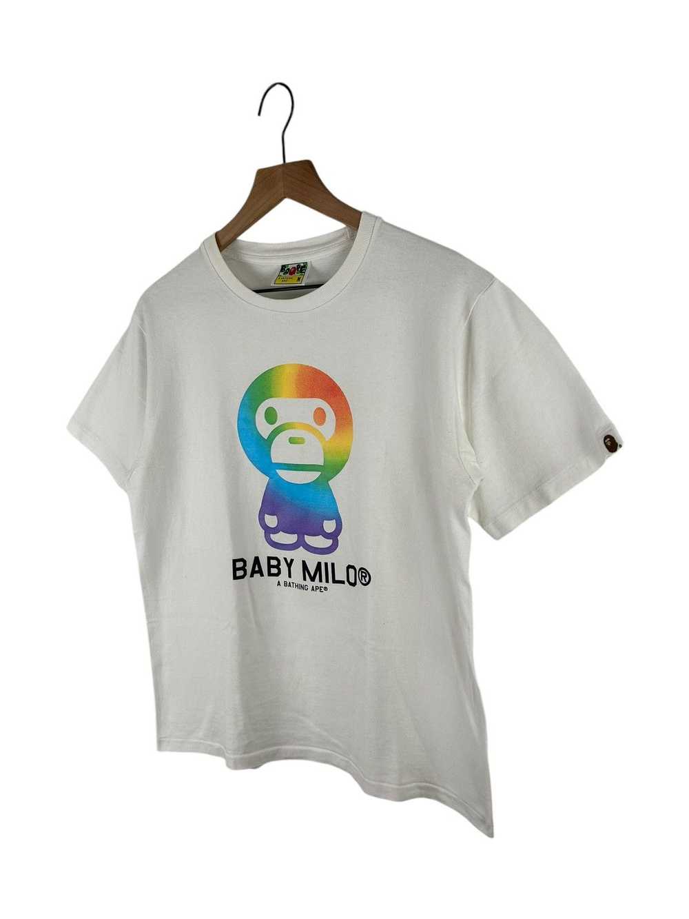 Bape Bape Milo Rainbow Print T-Shirt - image 2