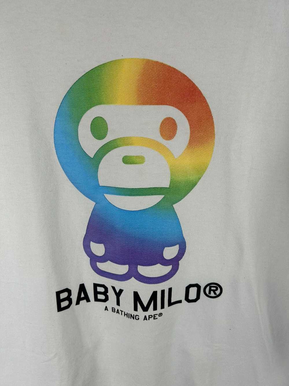 Bape Bape Milo Rainbow Print T-Shirt - image 3