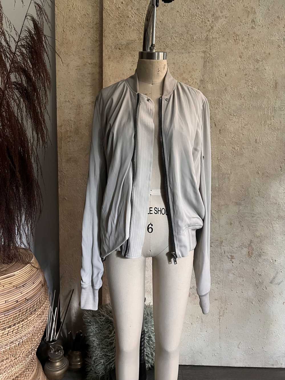 Rick Owens Rick Owens PHLEGETHON draped bomber - image 1