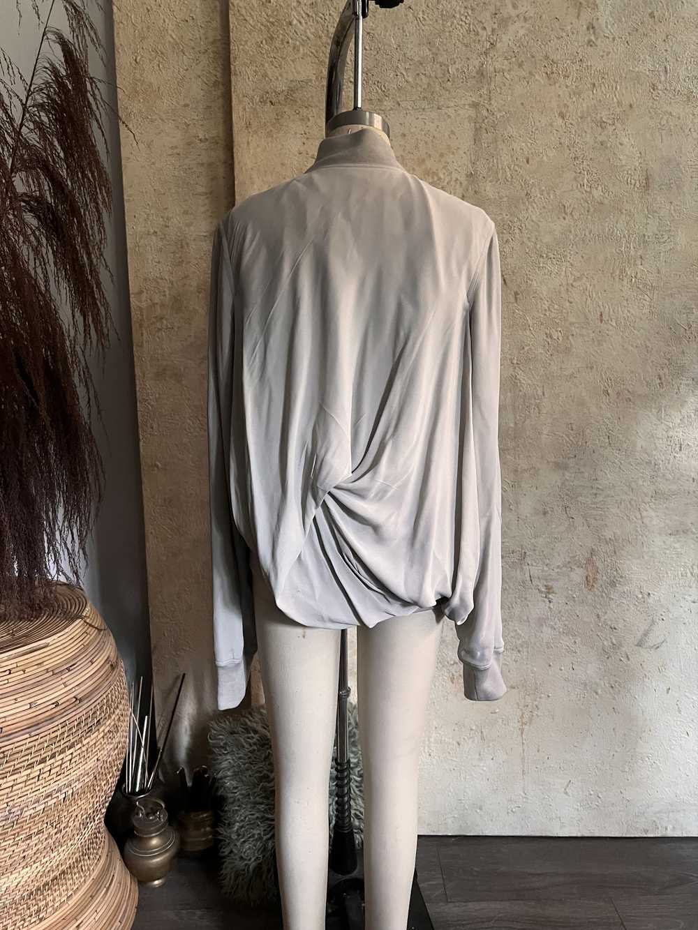 Rick Owens Rick Owens PHLEGETHON draped bomber - image 4