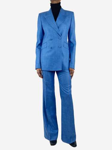 Gabriela Hearst Blue wool-blend jacket and trouse… - image 1