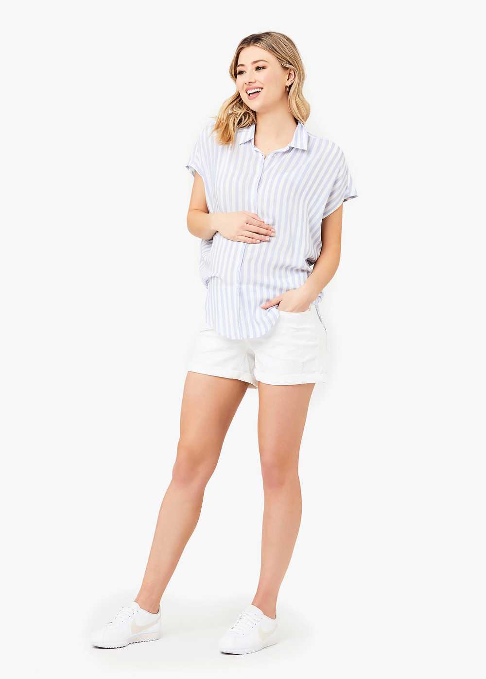 Ingrid+Isabel Quinn Relaxed Maternity Shirt - image 4