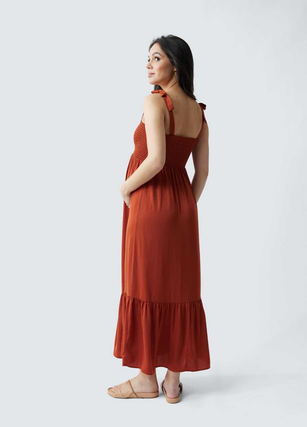 Ingrid+Isabel Smocked Bodice Maternity Dress - image 5