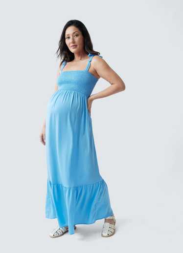 Ingrid+Isabel Smocked Bodice Maternity Dress