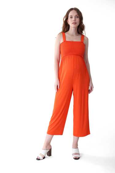 Ingrid+Isabel Smocked Bodice Maternity Jumpsuit Ta