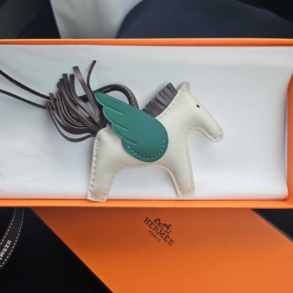 Hermès Rodéo Pégase leather bag charm - image 2