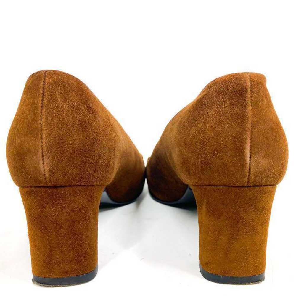 Women 7.5US Gucci Suede Horsebit Pumps With Stora… - image 2