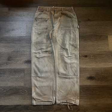 Carhartt × Vintage Tan Carhartt Double Knee Cargos - image 1