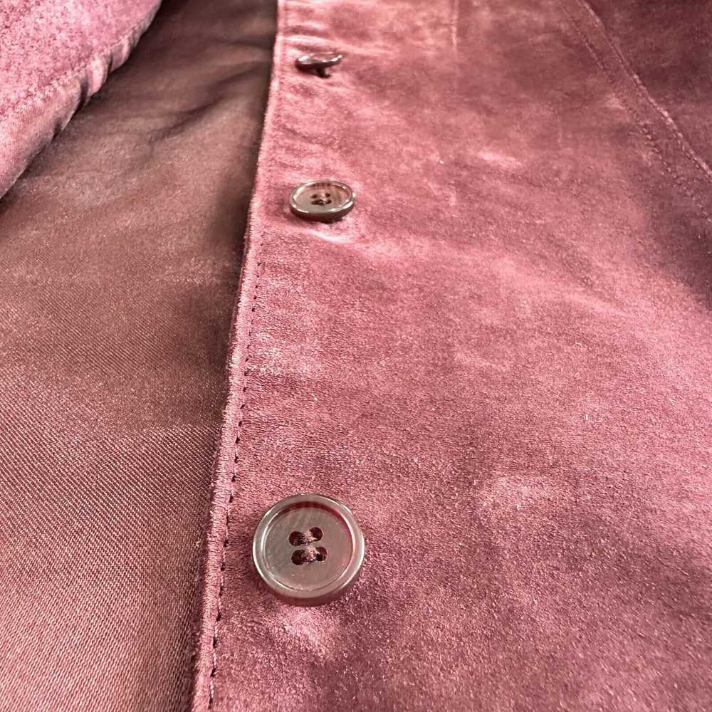 AMI × Vintage Vintage AMI Jacket Suede Burgundy L… - image 4