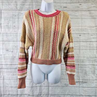 Free People Free People Womens Cropped Sweater Sz… - image 1