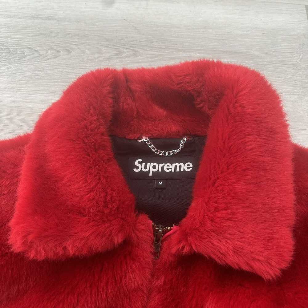 Supreme Supreme SS17 Red Faux Fur Jacket - image 2