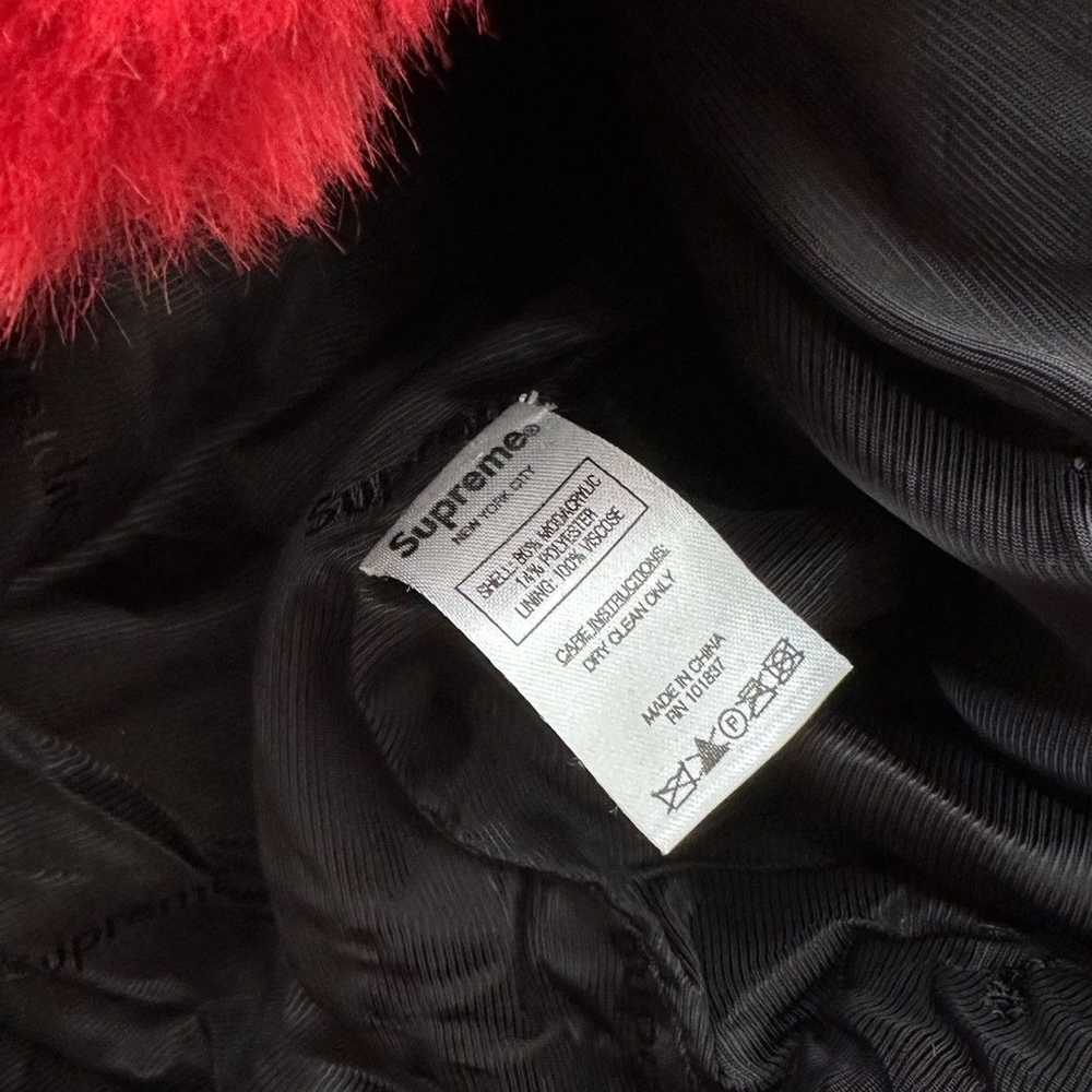 Supreme Supreme SS17 Red Faux Fur Jacket - image 3