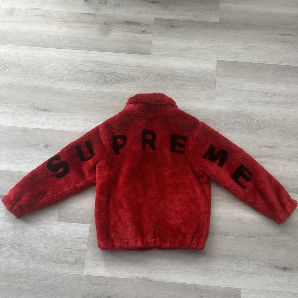 Supreme Supreme SS17 Red Faux Fur Jacket - image 6