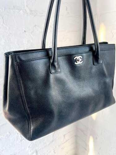 authentic Chanel executive leather tote