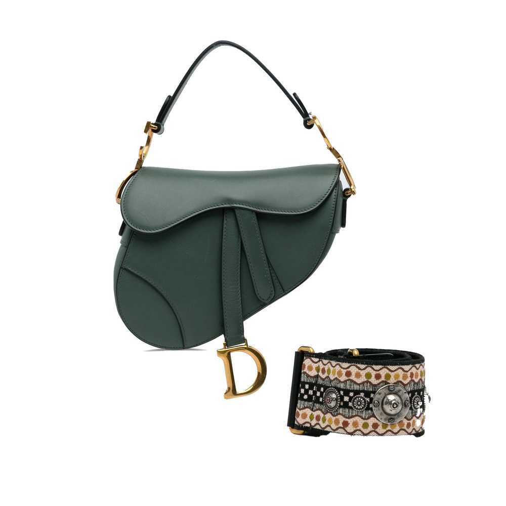 Product Details Dior Green Leather Saddle Bag - image 10