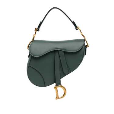 Product Details Dior Green Leather Saddle Bag - image 1