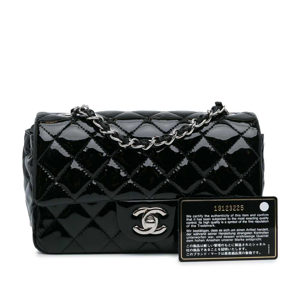 Product Details Chanel Black Patent Leather Mini … - image 10