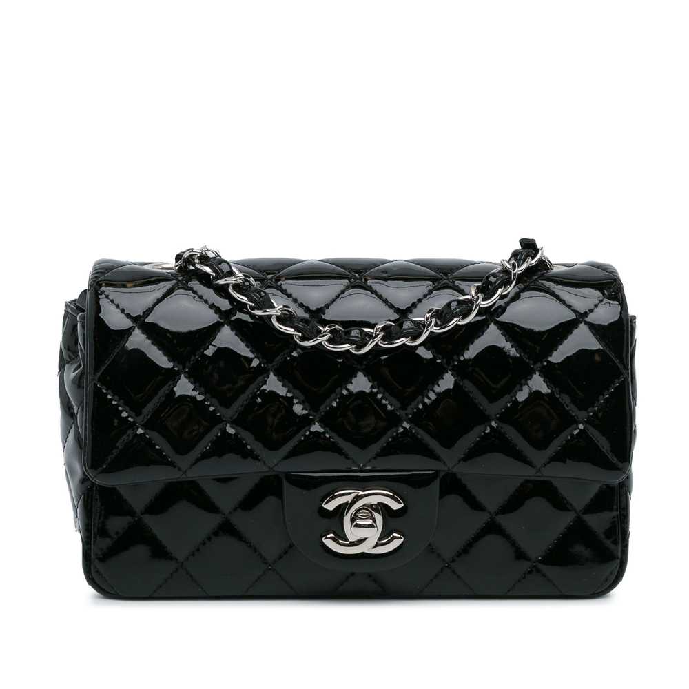 Product Details Chanel Black Patent Leather Mini … - image 1