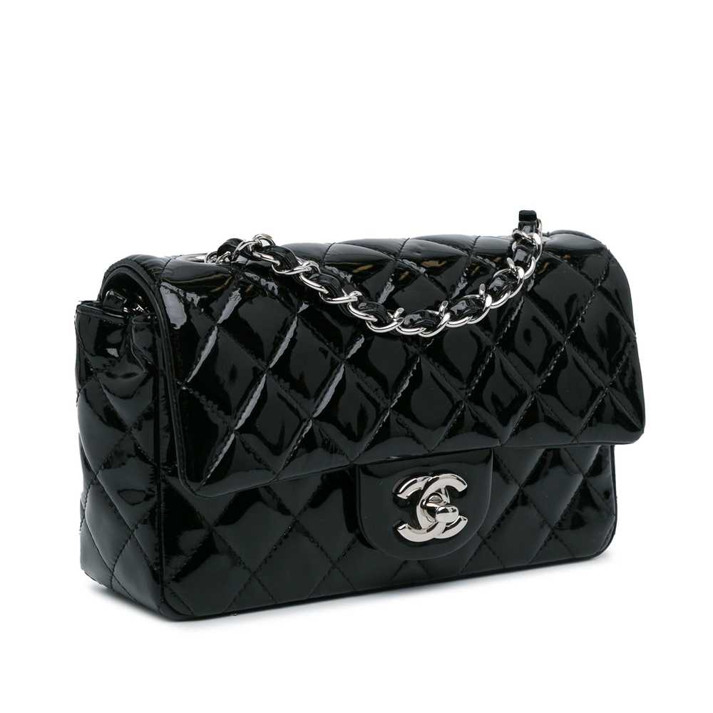 Product Details Chanel Black Patent Leather Mini … - image 2