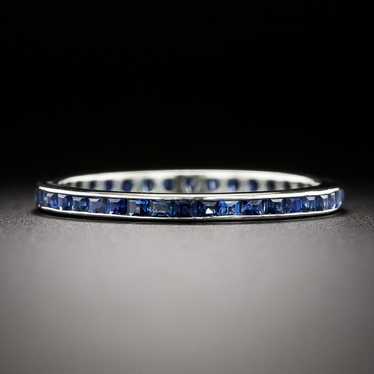 Art Deco-Style Sapphire Eternity Band, Size 7 1/4 - image 1