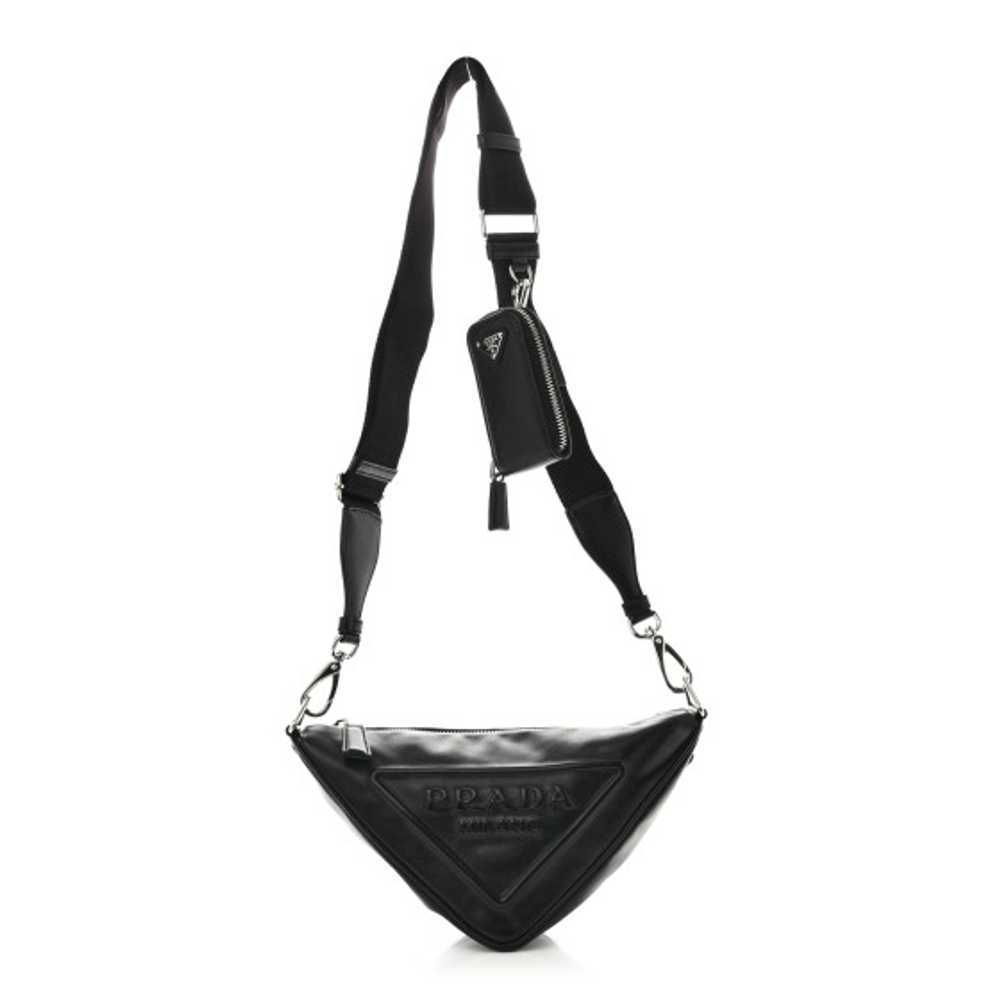 PRADA Grace Lux Triangle Shoulder Bag Black - image 1